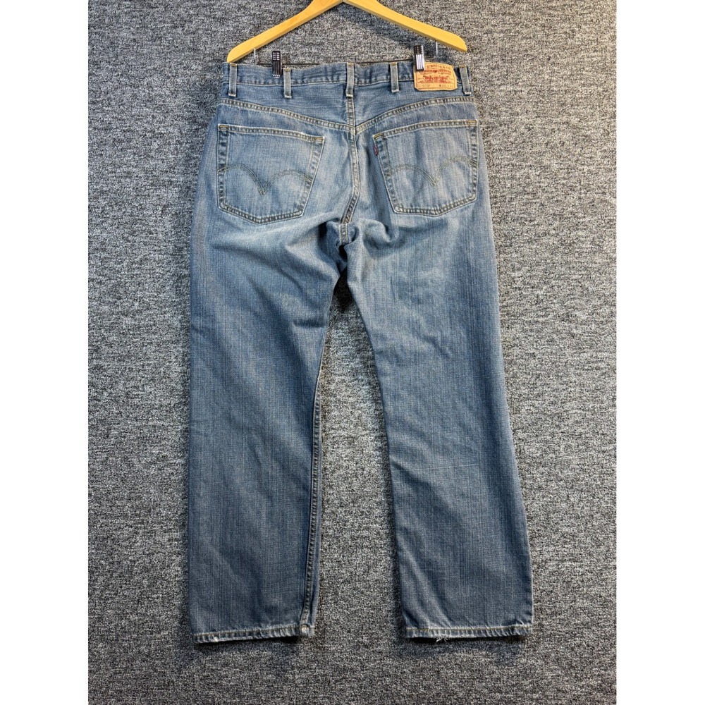 Levis 505 Regular Fit Straight Leg Blue Denim Jeans‎ Mens 38x30 Medium Wash
